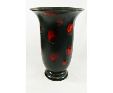 A large living glaze Poole Pottery vase, 43cm high CONDITION REPORT: Please note - Descriptions do not include condition repo
