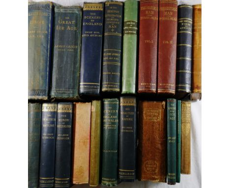 A quantity of 19th century and later hardback books, mainly of natural history interest including 'A Sketch of Modern and Anc