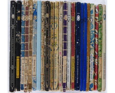 A collection of 23 King Penguin books (including two duplicates), subjects include 'Flowers of the Woods', 'Romney Marsh' and