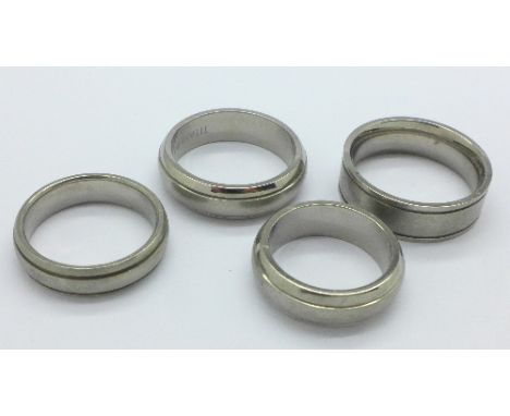 Four titanium rings