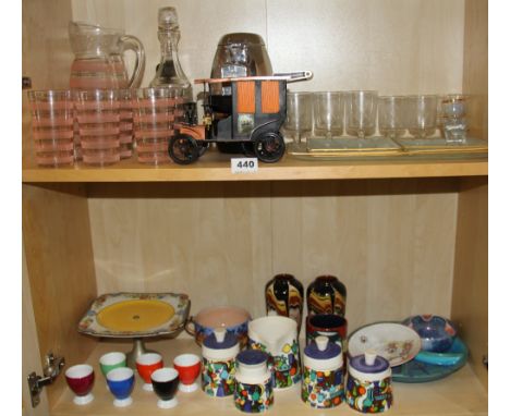 A quantity of vintage glassware and china.