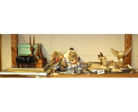 A group of Hummel and other items.