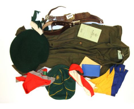 A quantity of vintage boy Scout items.