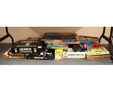 A quantity of vintage board games.