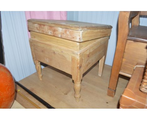 A pine commode