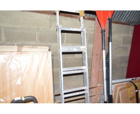 An aluminium step ladder