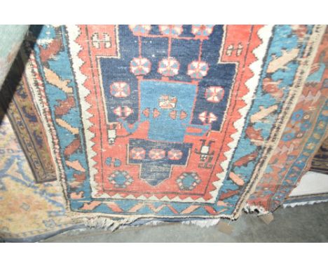 An approx 8'6" x 2'6" Eastern patterned runner