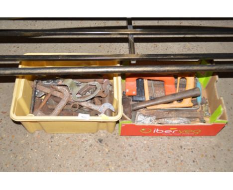 Two boxes of hand tools 