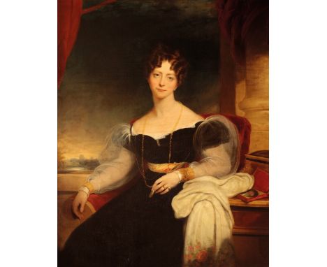 ROBINSON, AFTER SIR WILLIAM BEECHEY A portrait of Her Royal Highness, the Princess Sophia (1777-1848), three-quarter length i