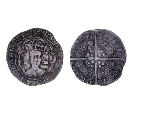 Edward IV, Second Reign (1471-83) Groat, 3.07g, London, type XVI, m.m. cross with pellet in each angle on both sides, large t