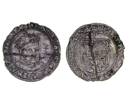 Edward VI, coinage in the name of Henry VIII, Groat, 2.02g, Durham House, m.m. bow (on reverse only?), Roman lettering on bot