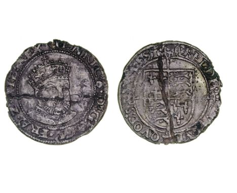 Edward VI, coinage in the name of Henry VIII, Groat, 2.02g, Durham House, m.m. bow (on reverse only?), Roman lettering on bot