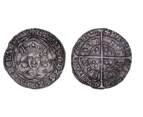 Edward IV, Second Reign (1471-83) Groat, 3.00g, a mule of Edward IV and Henry VI types, London, m.m. short cross fitchée/Rest