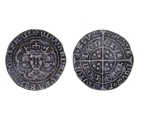 Edward IV, Second Reign (1471-83) Groat, 2.92g, London, type XVIII, m.m. cross with single pellet in one angle on both sides,