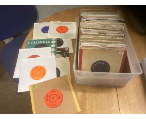 Records : 100+ 1950s/60s 7" singles Decca/London etc - good lot - good names
