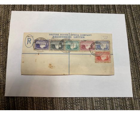 Stamps : RHODESIA - super set of falls' on cover to top value dated - as such FDC - great item
