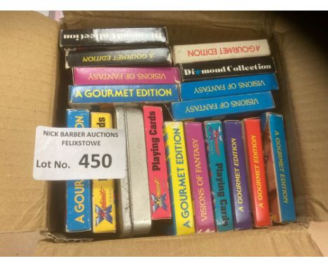 Comics/Mags : A collection of adult glamour playing cards - 23 packs mostly foreign issue