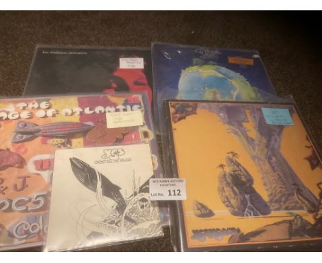 Records : YES - box set CDs/Fragile plum label solo Jon Anderson LP, 7" pic sleeve &amp; Age of Atlantic album - all a decent