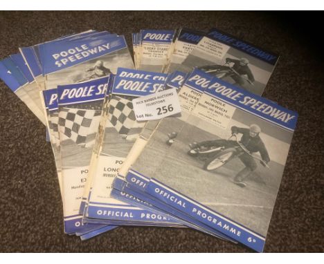 Speedway : Poole speedway programmes great collection 1949 (10) 1950 (19) 1951 (27) - all good cond (56 in total)
