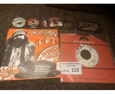Records : Great lot  of Rainbow badges/patch &amp; demo PD4481 in great cond
