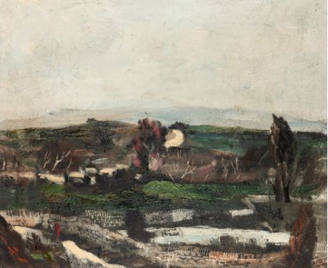 •ROWLAND SUDDABY (1912-1972) UPPER WHARFDALE, NORTH YORKSHIRE signed l.r.: R. Suddaby '48 oil on canvas 50.0 x 60.0cm / 19.7 