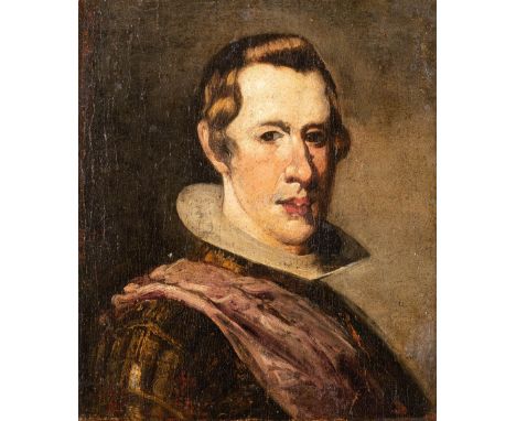 AFTER DIEGO VELÀZQUEZ (1599-1660)  PORTRAIT OF KING PHILIP IV OF SPAIN  oil on canvas  50.2 x 43.0cm / 19.7 x 16.9in  TO BE O