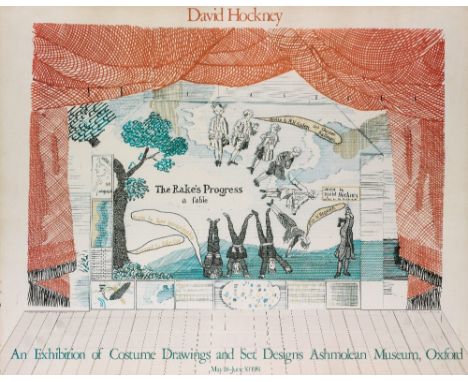 •DAVID HOCKNEY (b. 1937) A POSTER FOR THE RAKE'S PROGRESS 94.5 x 76.0cm / 37.2 x 29.9in For 'An Exhibition of Costume Drawing