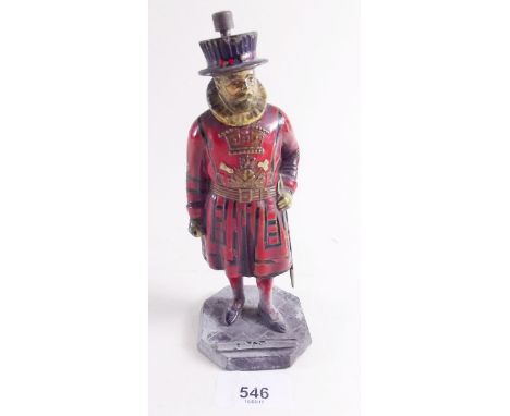 A painted beefeater table lighter 