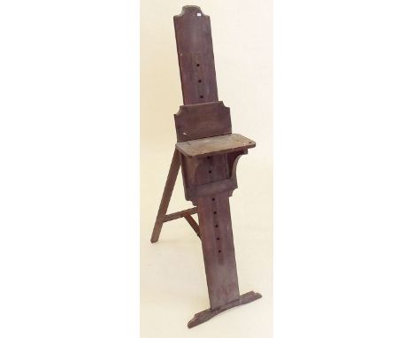 An old mahogany library easel 