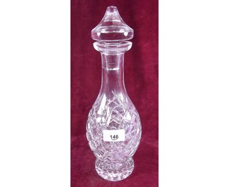 A cut glass decanter 