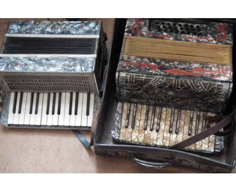 Two accordians: Viceroy Stradella and a Mantovani model Condition report: see terms and conditions.