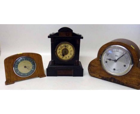 Smiths 10 hour Mantle Clock, Tymd 8 Day Mantle Clock, Victorian Mantle Clock Condition report: see terms and conditions.