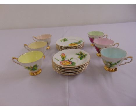 Paragon Prelude teaset for six place settings to include cups, saucers and plates  (18)