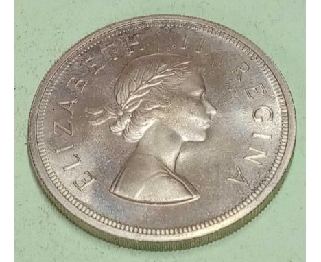 1954 Proof South Africa silver crown rare