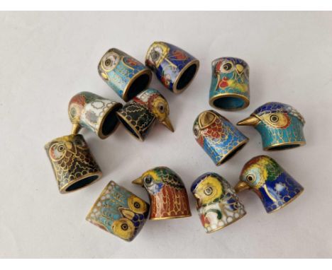 A bag of enamel thimbles