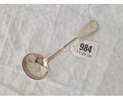 Smaller Exeter cream ladle with oval bowl. 1870 By J Osmont