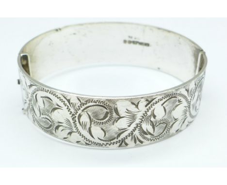 A silver bangle