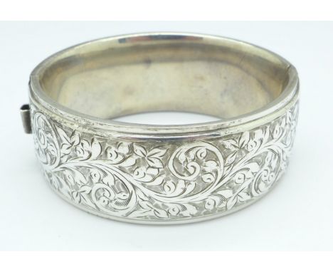 A silver bangle
