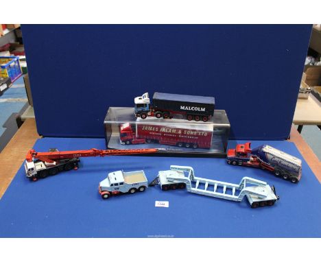 A quantity of model lorries including; boxed Corgi 'James IRLAM & Sons ltd', Corgi 'Cyril Knowles Ltd', etc.