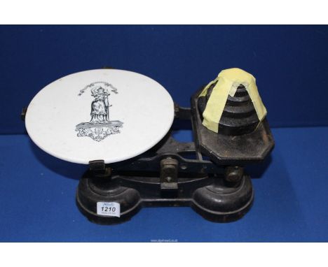 A Butter scales and weights