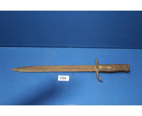 A WWI German Ersatz bayonet knife, model no: 2245, dated 1916, rust worn condition, 17" long.   ****ALL WEAPONS MUST BE COLLE
