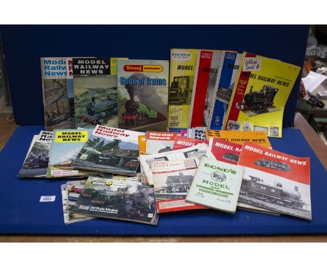 A quantity of model train magazines including Model Railway News (mostly 1960's), Bond's model handbook 1950 edition, Wrenn R