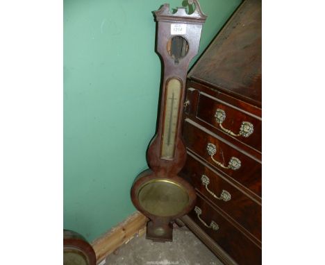 A Banjo Barometer/thermometer, a/f.