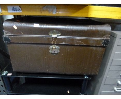 A TIN TRUNK 