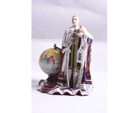 A CARLTONWARE FIGURE, 'King Edward VIII' No.1434 (hairline to base)