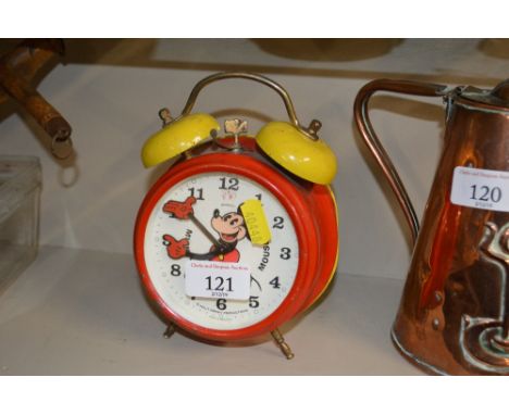A Micky Mouse alarm clock made in Germany