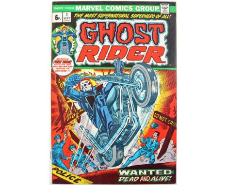 Comics 1973: Marvel Ghostrider No. 1 first issue comicbooks Two examples of Marvel Ghostrider Vol. 1 No. 1 (2) 