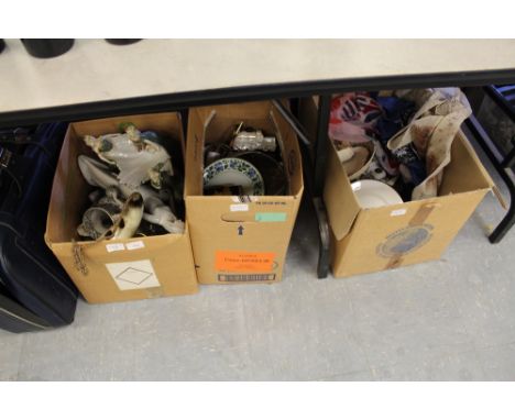 3 boxes mixed china (Worcester jug removed from lot and now 372a)
