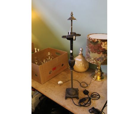 Double light Tiffany style table lamp base