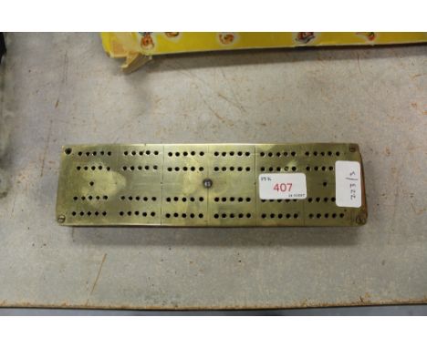 HMS teal cribbage board